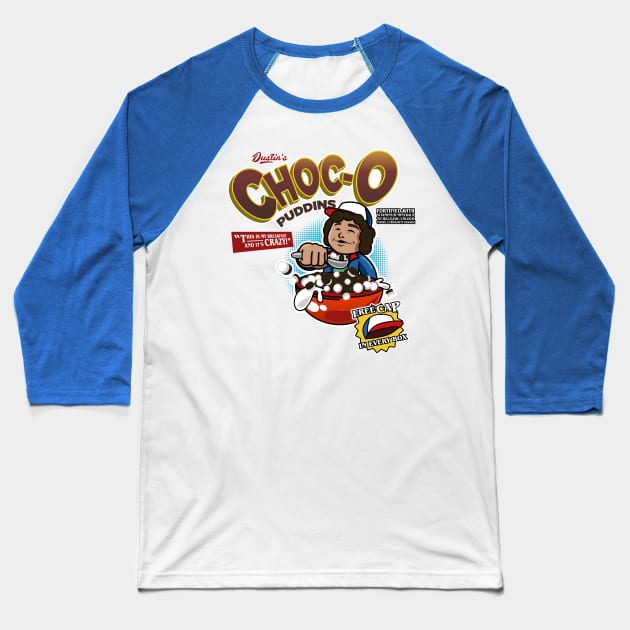 Dustin's Choc-O Puddins Baseball T-Shirt by sonicpandaart